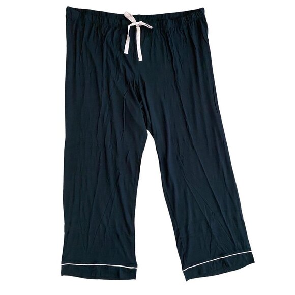 Stars Above Womens Black Long Sleeve Top and Pants Pajama Set Plus Size 3X - Picture 4 of 9